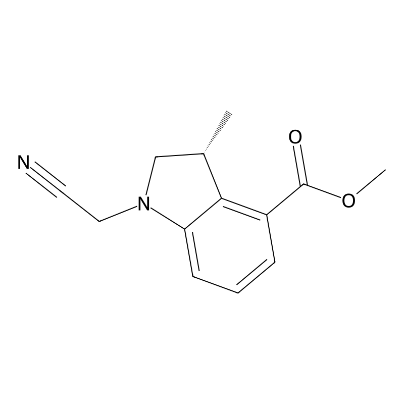 (R)-methyl 1-(cyanomethyl)-3-methylindoline-4-carb...