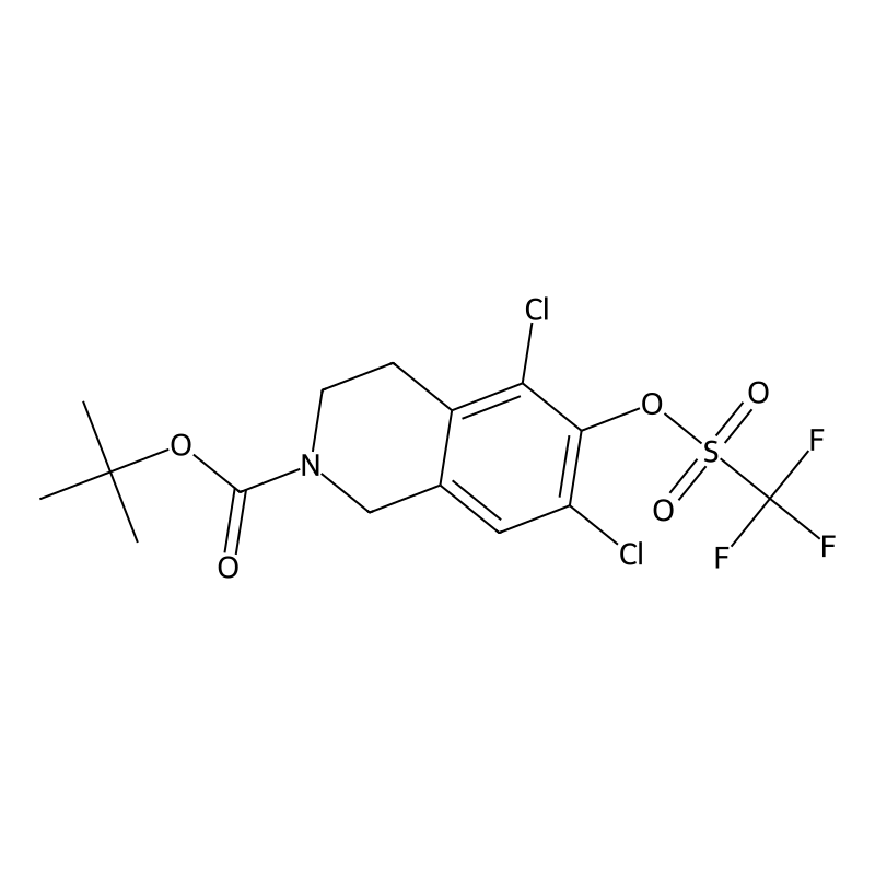 tert-Butyl 5,7-dichloro-6-(((trifluoromethyl)sulfo...