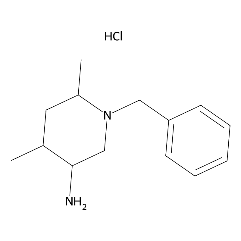 1-Benzyl-4,6-dimethylpiperidin-3-amine hydrochlori...