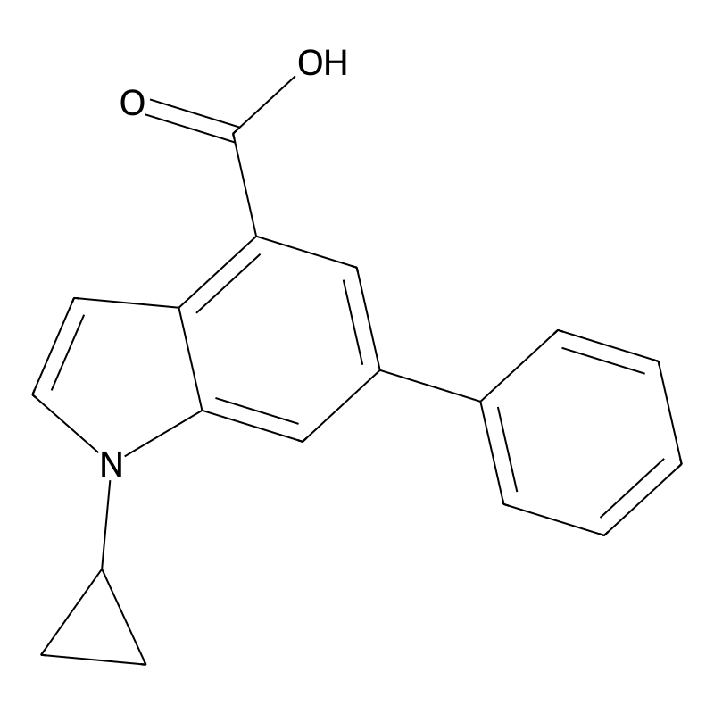 1-Cyclopropyl-6-phenyl-1H-indole-4-carboxylic acid