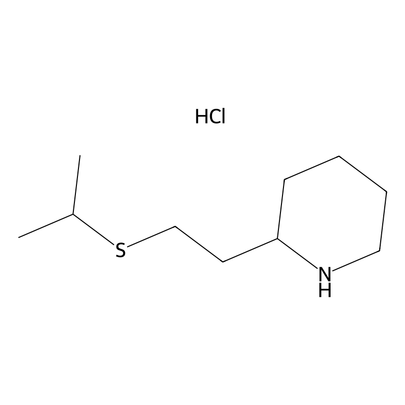 2-[2-(Propan-2-ylsulfanyl)ethyl]piperidine hydroch...