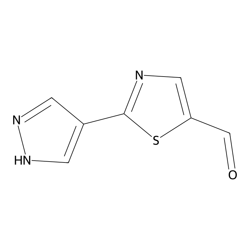 2-(1H-pyrazol-4-yl)-1,3-thiazole-5-carbaldehyde