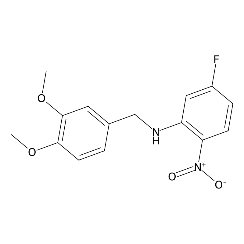 N-(3,4-Dimethoxybenzyl)-5-fluoro-2-nitroaniline
