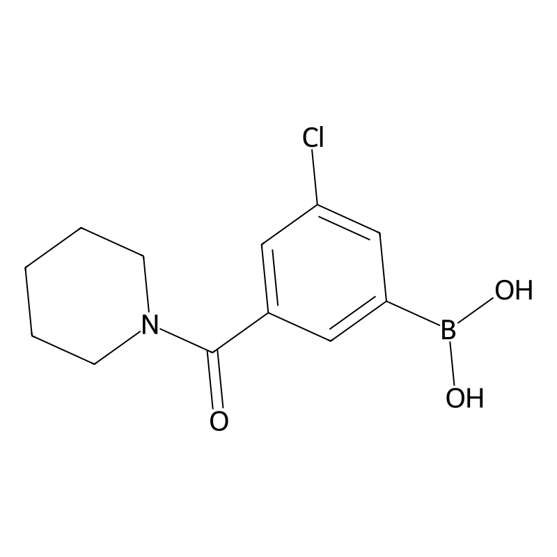 (3-Chloro-5-(piperidine-1-carbonyl)phenyl)boronic ...