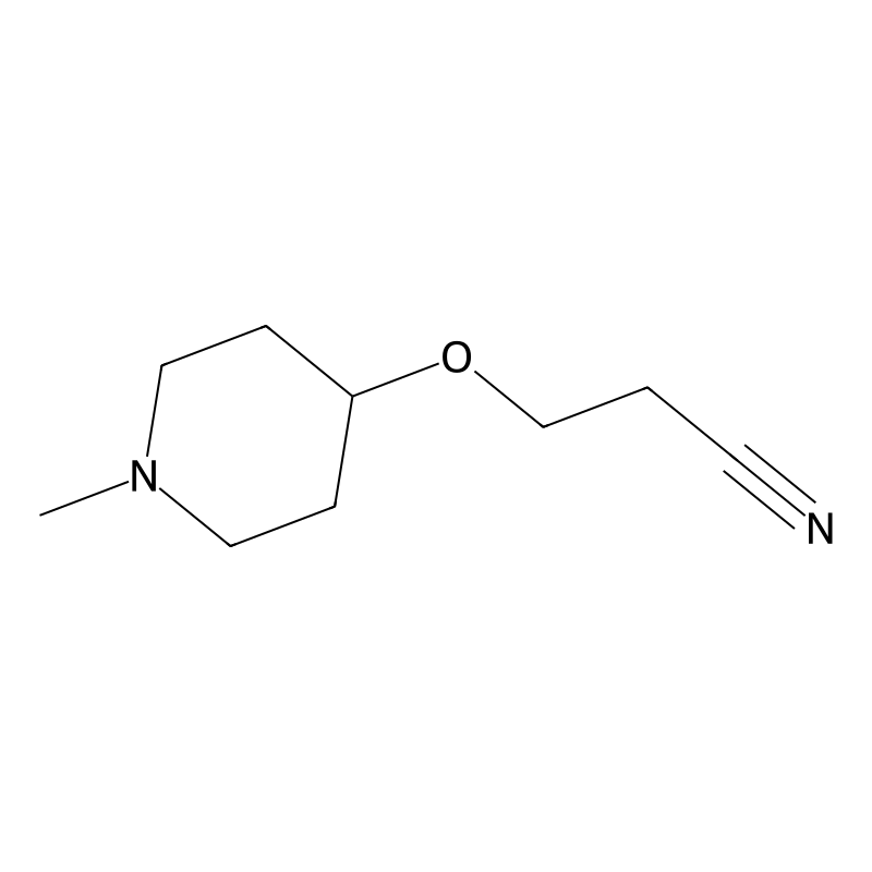 3-[(1-Methylpiperidin-4-yl)oxy]propanenitrile