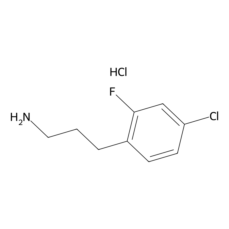3-(4-Chloro-2-fluorophenyl)propan-1-amine hydrochl...