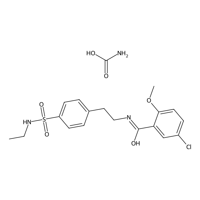 carbamic acid;5-chloro-N-[2-[4-(ethylsulfamoyl)phe...