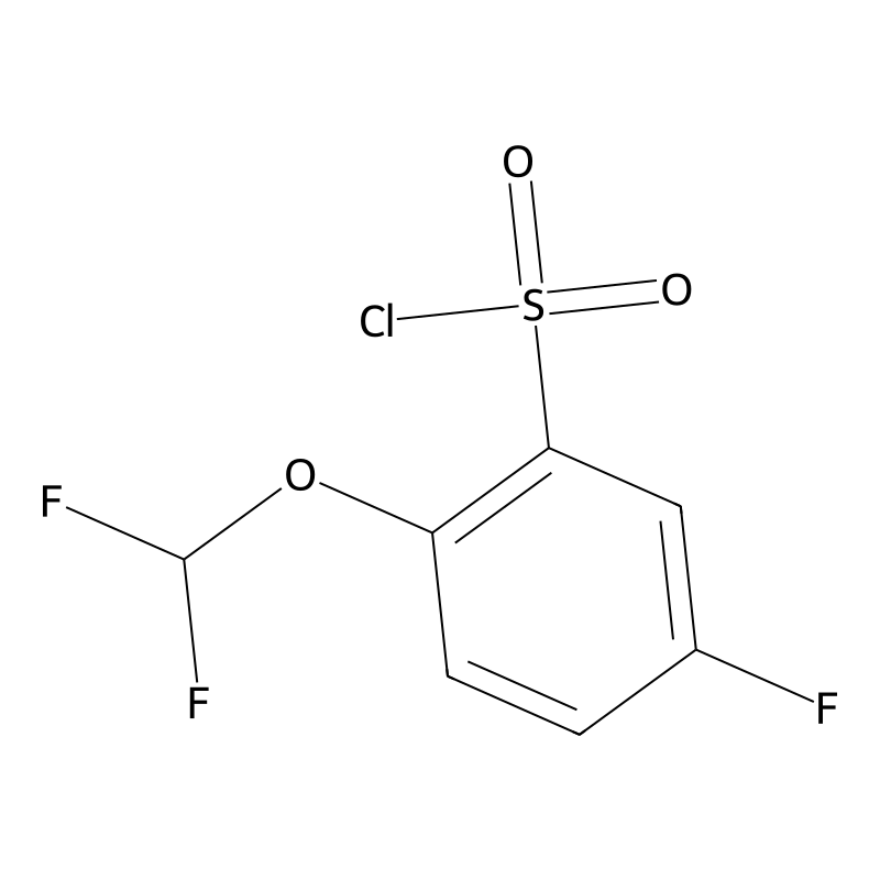 2-(Difluoromethoxy)-5-fluorobenzene-1-sulfonyl chl...