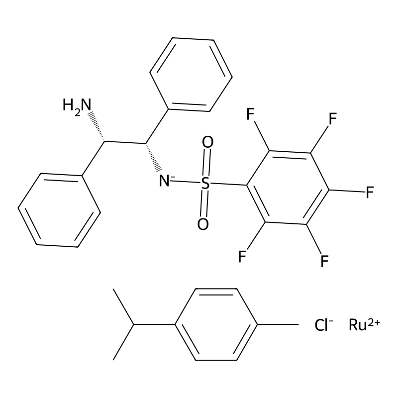 [(1S,2S)-2-Amino-1,2-diphenylethyl]-(2,3,4,5,6-pentafluorophenyl)sulfonylazanide;1-methyl-4-propan-2-ylbenzene;ruthenium(2+);chloride