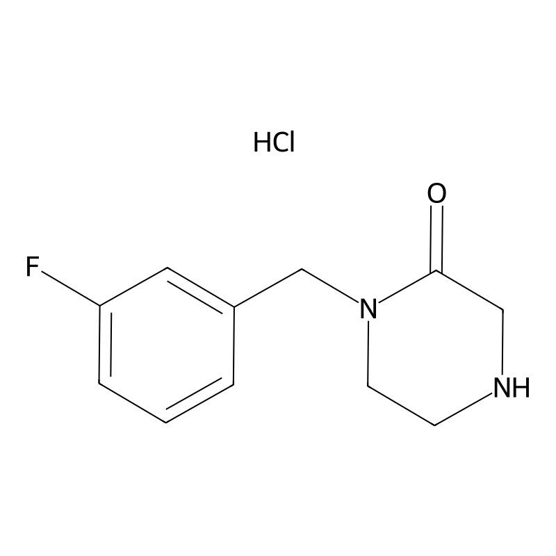 1-[(3-Fluorophenyl)methyl]piperazin-2-one hydrochl...