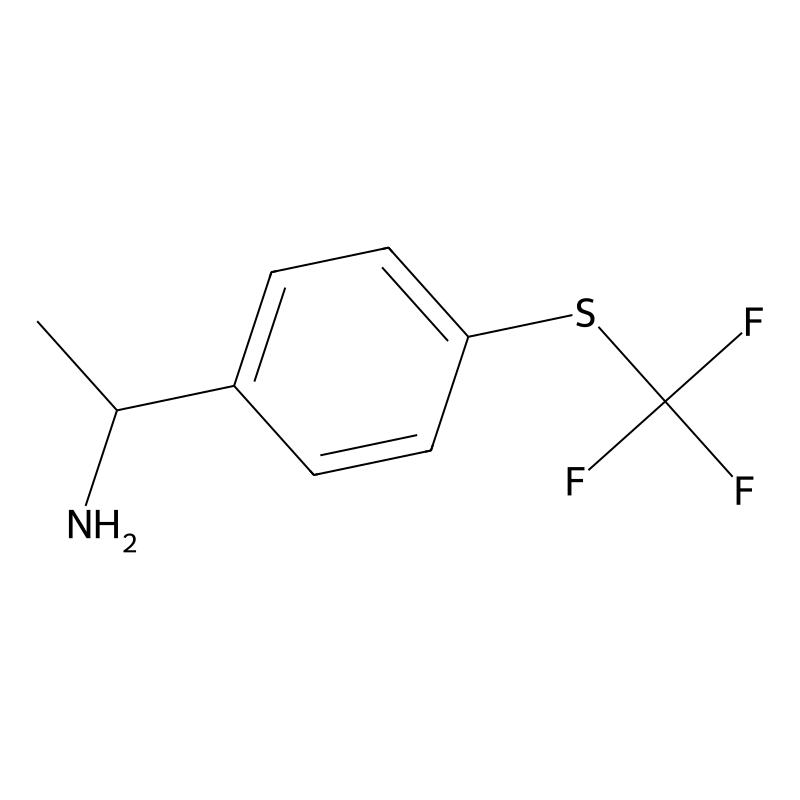 1-(4-[(Trifluoromethyl)sulfanyl]phenyl)ethan-1-ami...