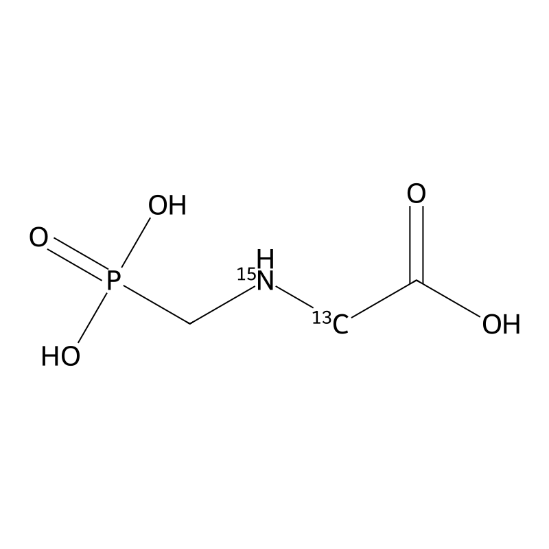 N-(Phosphonomethyl)(2-~13~C,~15~N)glycine