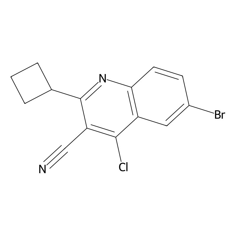 6-Bromo-4-chloro-2-cyclobutylquinoline-3-carbonitr...