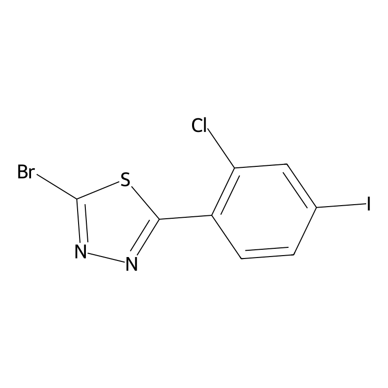 2-Bromo-5-(2-chloro-4-iodophenyl)-1,3,4-thiadiazol...