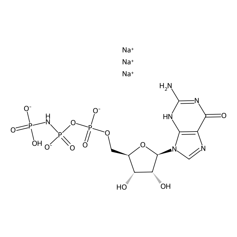 Trisodium guanosine 5'-[beta,gamma-imido]triphosphate