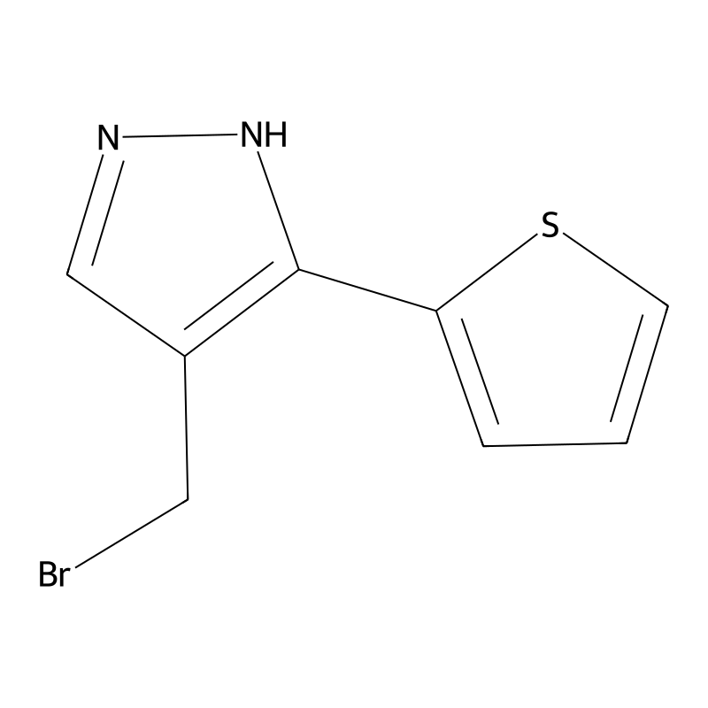 4-(bromomethyl)-3-(thiophen-2-yl)-1H-pyrazole