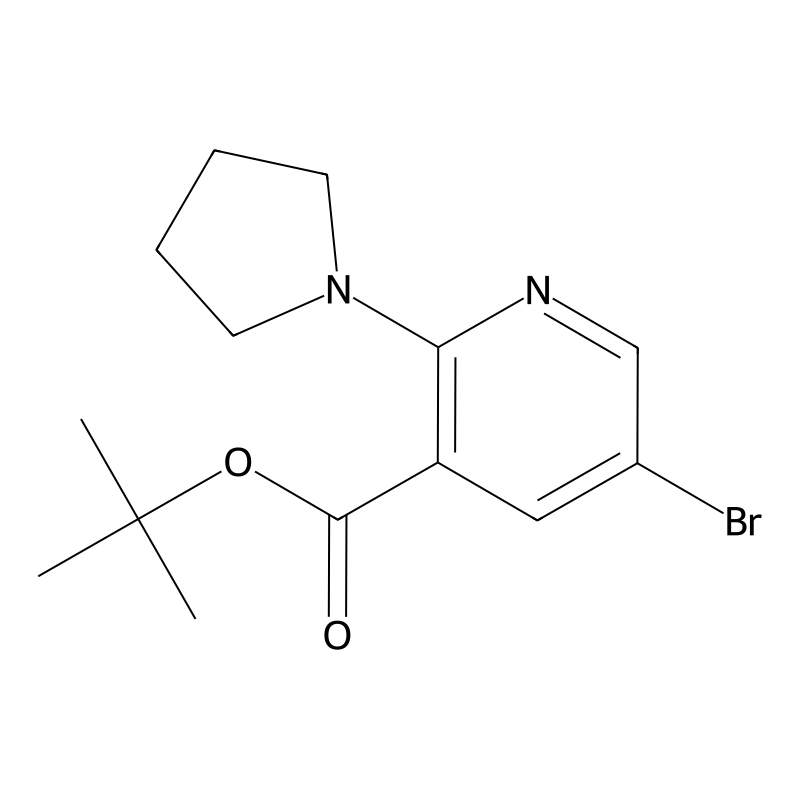 5-Bromo-2-pyrrolidin-1-yl-nicotinic acid tert-buty...