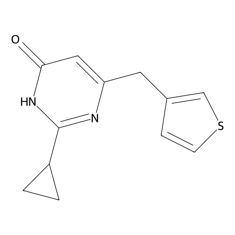 2-Cyclopropyl-6-(thiophen-3-ylmethyl)pyrimidin-4-o...