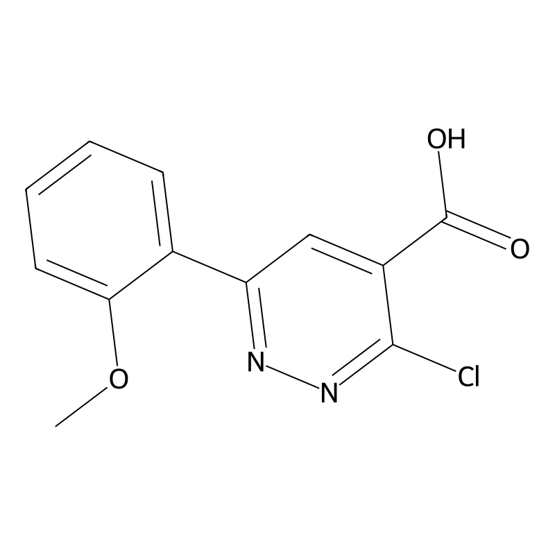 3-Chloro-6-(2-methoxyphenyl)pyridazine-4-carboxyli...