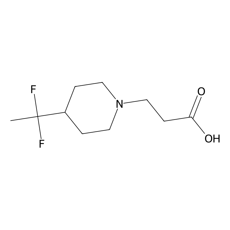 3-(4-(1,1-Difluoroethyl)piperidin-1-yl)propanoic a...