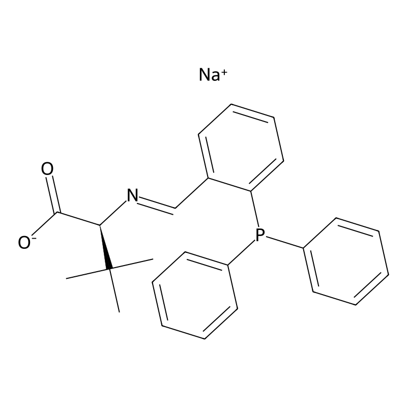 Sodium (2S)-2-[(E)-{[2-(diphenylphosphanyl)phenyl]methylidene}amino]-3,3-dimethylbutanoate