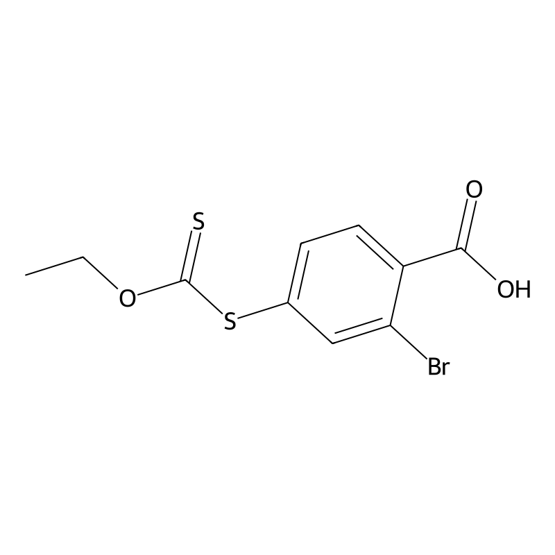 2-Bromo-4-[(ethoxycarbonothioyl)sulfanyl]benzoic a...