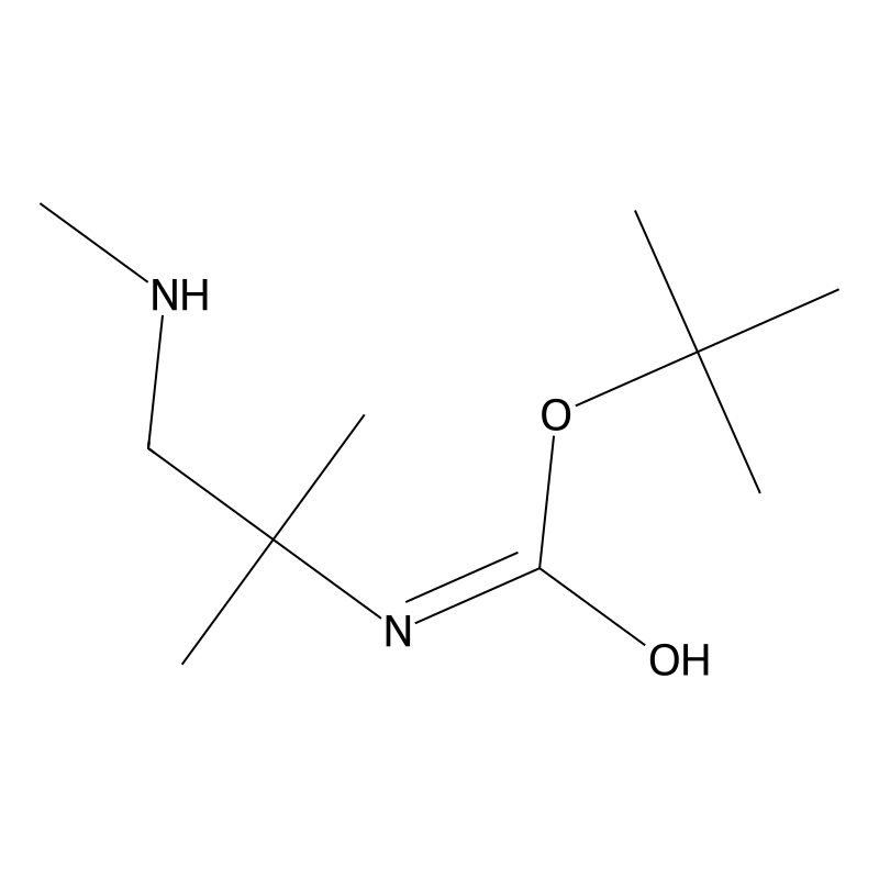 tert-butyl N-[2-methyl-1-(methylamino)propan-2-yl]...