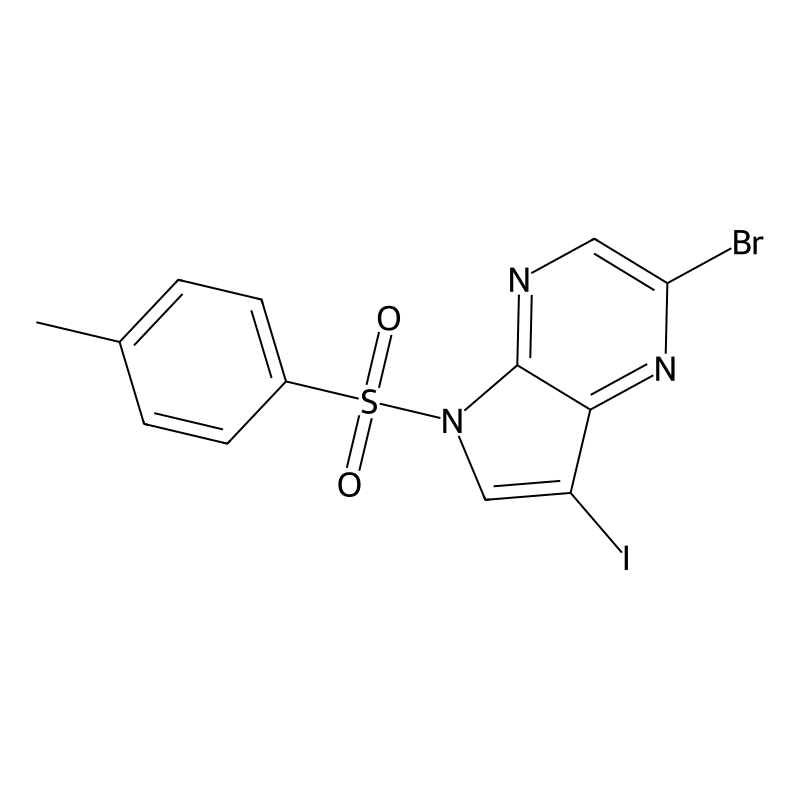 2-Bromo-7-iodo-5-tosyl-5H-pyrrolo[2,3-B]pyrazine