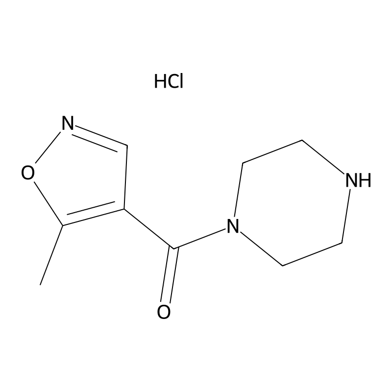1-(5-Methyl-1,2-oxazole-4-carbonyl)piperazine hydr...