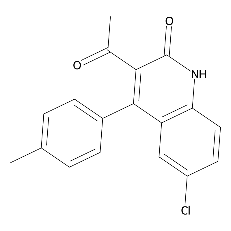 3-acetyl-6-chloro-4-(4-methylphenyl)quinolin-2(1H)...
