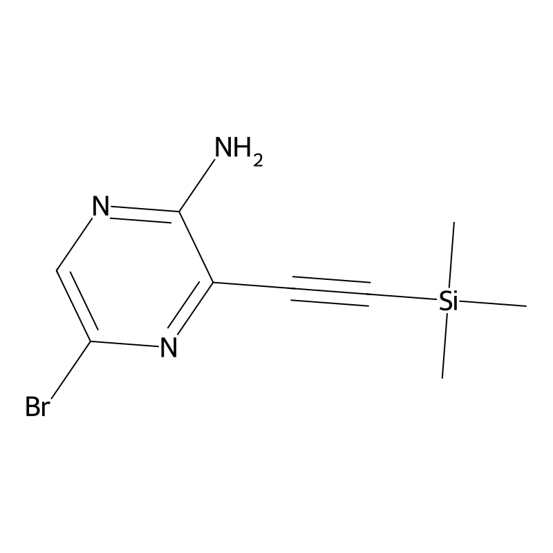 5-Bromo-3-((trimethylsilyl)ethynyl)pyrazin-2-amine