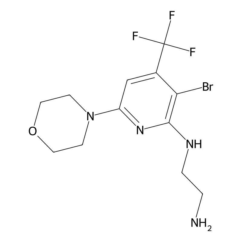 N-(2-aminoethyl)-3-bromo-6-(morpholin-4-yl)-4-(tri...