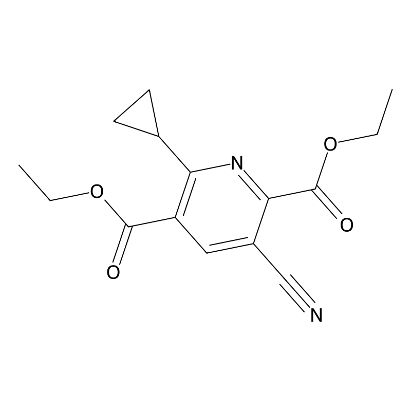 Diethyl 3-cyano-6-cyclopropyl-2,5-pyridinedicarbox...