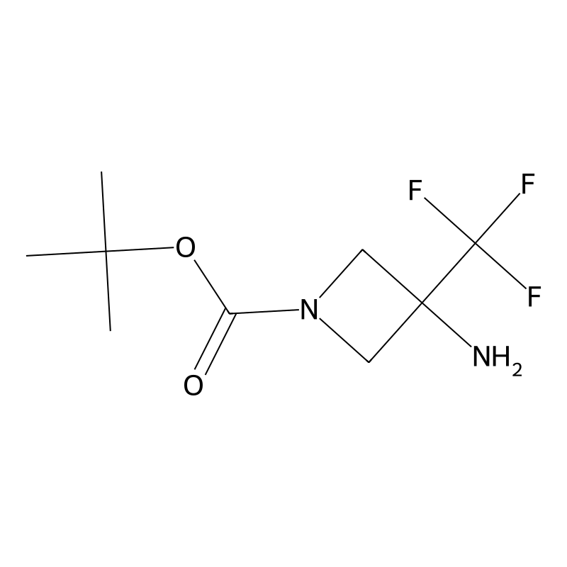Tert-butyl 3-amino-3-(trifluoromethyl)azetidine-1-...