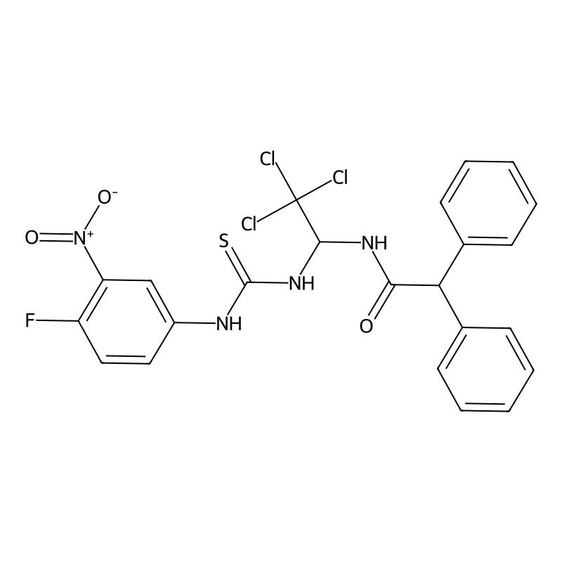 Diphenyl acetamidotrichloroethyl fluoronitrophenyl thiourea