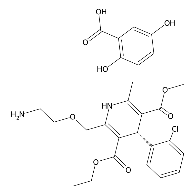 Levamlodipine gentisate