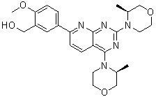 [5-[2,4-Bis((3S)-3-methylmorpholin-4-yl)pyrido[2,3-d]pyrimidin-7-yl]-2-methoxyphenyl]methanol S548349
