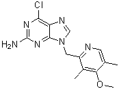 6-chloro-9-((4-methoxy-3,5-dimethylpyridin-2-yl)methyl)-9H-purin-2-amine S548355