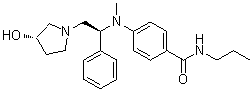 4-(((S)-2-((S)-3-Hydroxypyrrolidin-1-yl)-1-phenylethyl)(methyl)amino)-N-propylbenzamide
