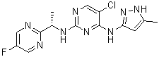(S)-5-chloro-N2-(1-(5-fluoropyrimidin-2-yl)ethyl)-N4-(5-methyl-1H-pyrazol-3-yl)pyrimidine-2,4-diamine S548073