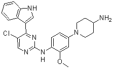 N-(4-(4-Aminopiperidin-1-yl)-2-methoxyphenyl)-5-chloro-4-(1H-indol-3-yl)pyrimidin-2-amine