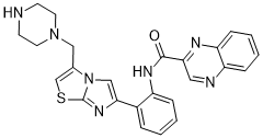 N-(2-(3-(piperazin-1-ylmethyl)imidazo[2,1-b]thiazol-6-yl)phenyl)quinoxaline-2-carboxamide