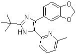 2-(4-(benzo[d][1,3]dioxol-5-yl)-2-tert-butyl-1H-imidazol-5-yl)-6-methylpyridine