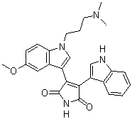 3-[1-[3-(Dimethylamino)propyl]-5-methoxy-1H-indol-3-yl]-4-(1H-indol-3-yl)-1H-pyrrole-2,5-dione S548499
