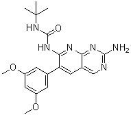 1-[2-Amino-6-(3,5-dimethoxyphenyl)pyrido[2,3-d]pyrimidin-7-yl]-3-tert-butylurea