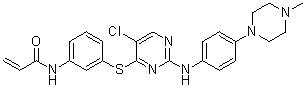 N-(3-((5-chloro-2-((4-(4-methylpiperazin-1-yl)phenyl)amino)pyrimidin-4-yl)thio)phenyl)acrylamide