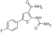 5-(4-Fluorophenyl)-2-ureidothiophene-3-carboxamide