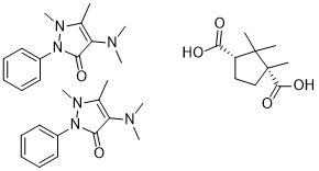 Aminopyrine bicamphorate