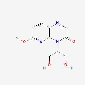 4-(1,3-Dihydroxypropan-2-yl)-6-methoxypyrido[2,3-b...