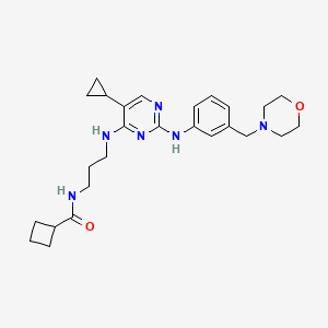 N-{3-[(5-Cyclopropyl-2-{[3-(Morpholin-4-Ylmethyl)phenyl]amino}pyrimidin-4-Yl)amino]propyl}cyclobutanecarboxamide